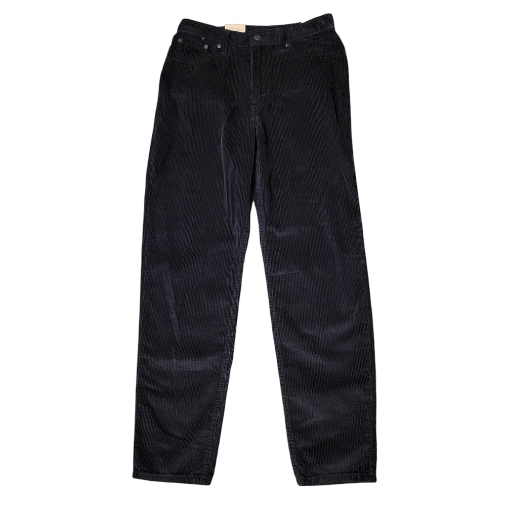 Levi's Black Corduroy High Waisted Mom Jean